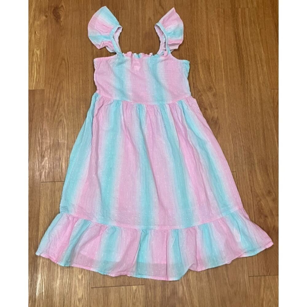 Angels Girls Ruffled Strap Summer Midi Dress Size 11-12 Y